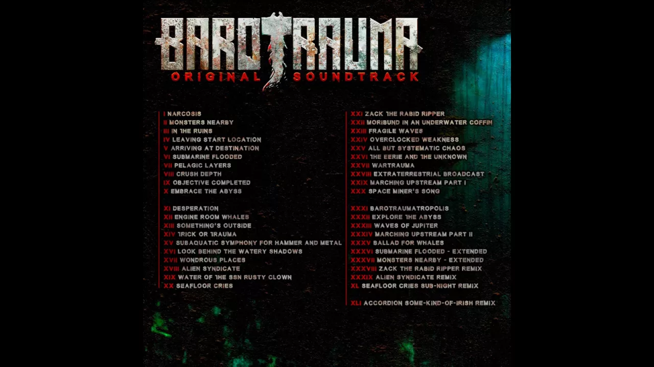 Barotrauma - Soundtrack