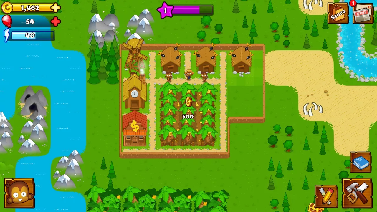 Скриншот игры Bloons Monkey City