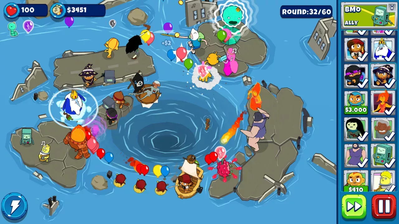 Скриншот игры Bloons Adventure Time TD