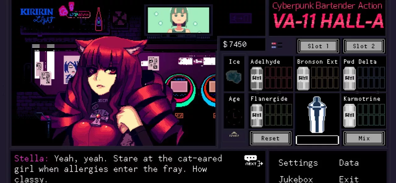 VA-11 Hall-A: Cyberpunk Bartender Action