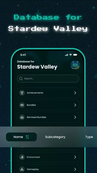 Database for Stardew-Valley