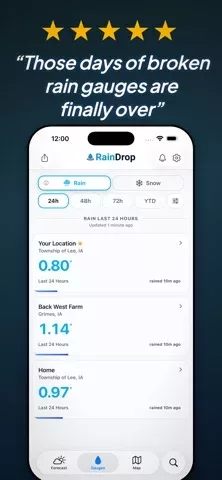 RainDrop - Rain Totals & Radar