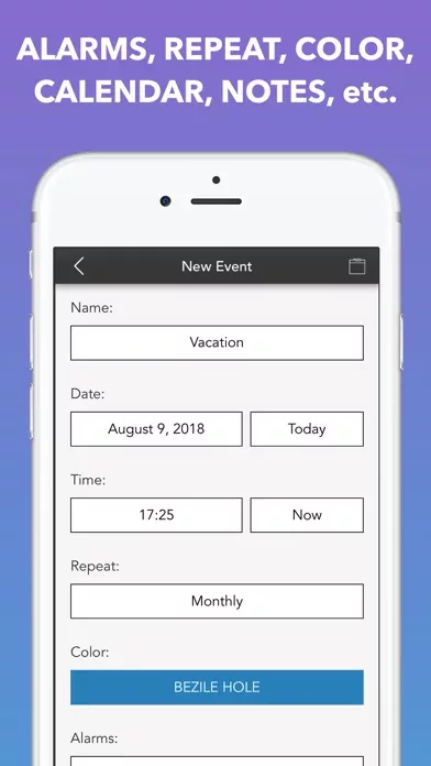 Countdown to Big Events