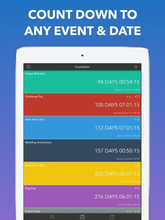 Countdown to Big Events