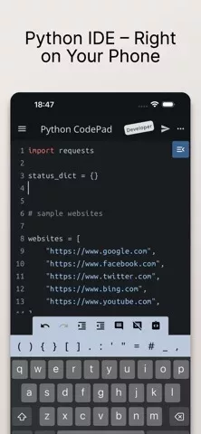 Python Coding Editor & IDE App