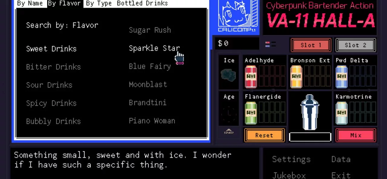 VA-11 Hall-A: Cyberpunk Bartender Action