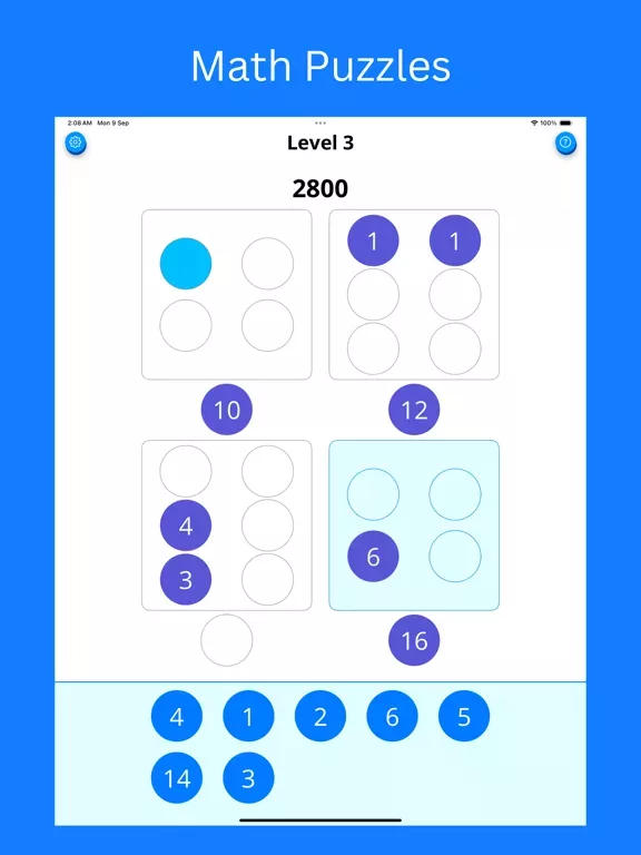Number Quads - Math Puzzles
