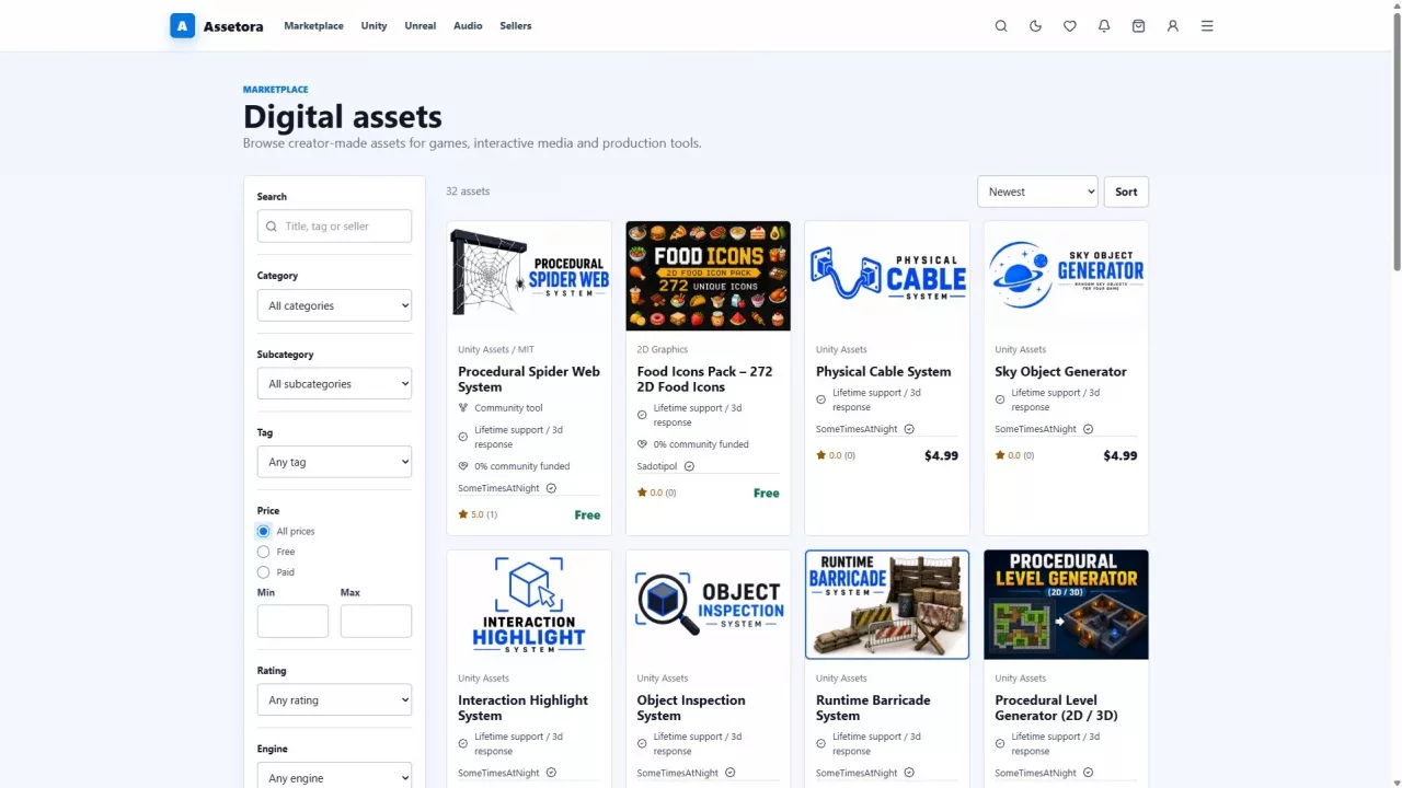 Assetora Marketplace