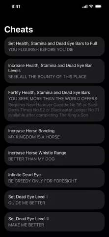 All Cheats for RDR 2