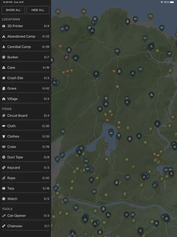 Map for Sons of the Forest