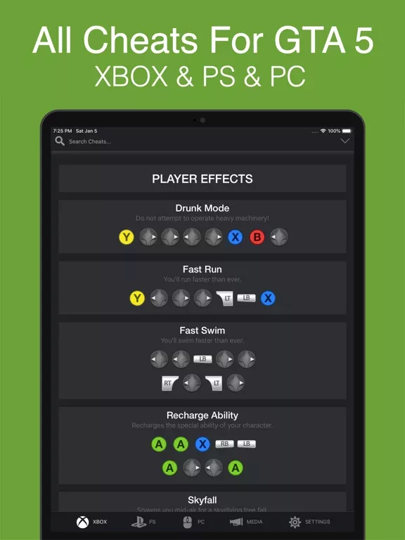 All Cheats For GTA 5