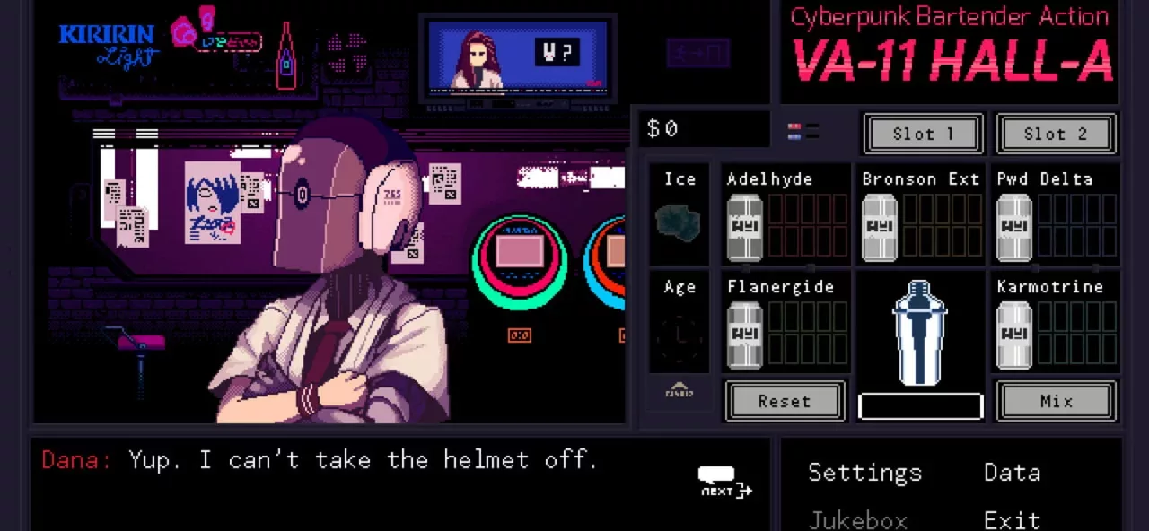VA-11 Hall-A: Cyberpunk Bartender Action