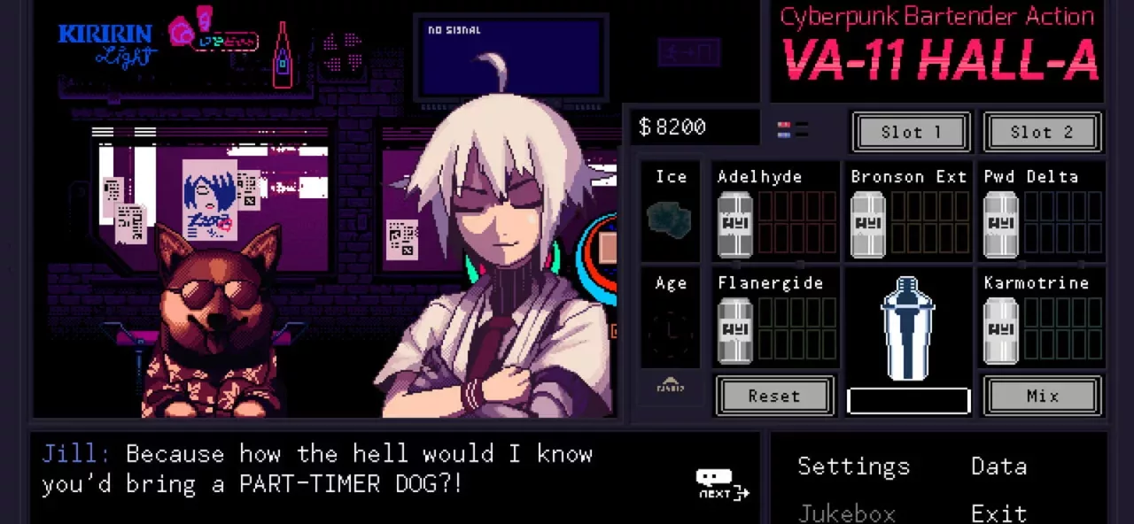 VA-11 Hall-A: Cyberpunk Bartender Action