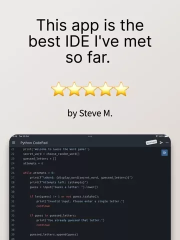 Python Coding Editor & IDE App