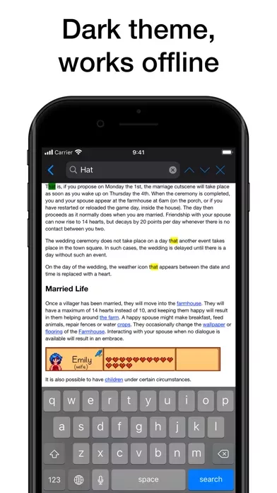 Database for Stardew Valley