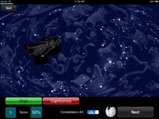 Constellations Quiz Game