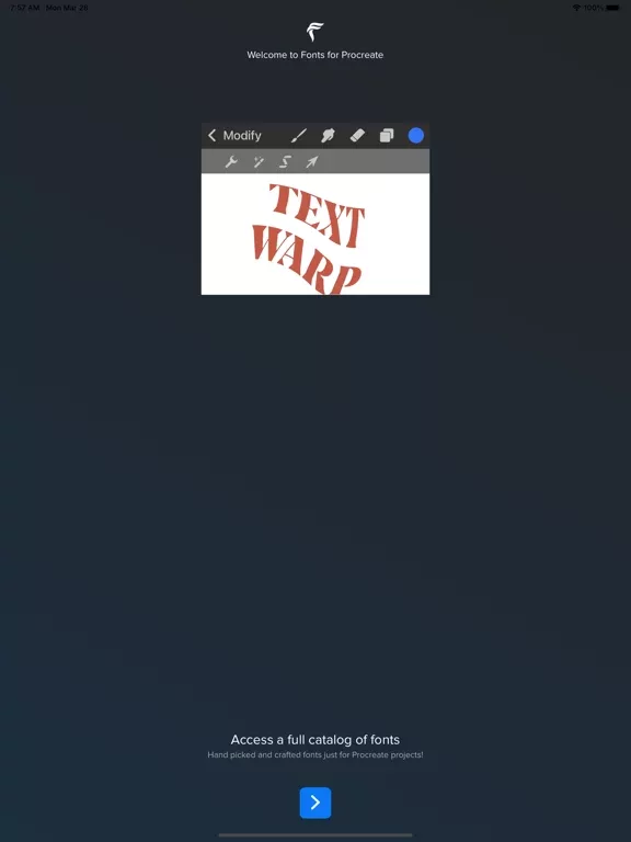 Fonts for Procreate