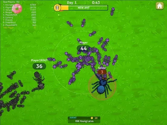 Ants .io - Сетевая Игра