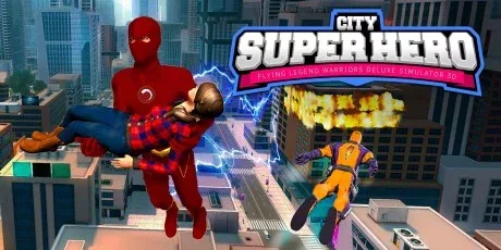 City Super Hero 3D - Flying Legend Warriors Deluxe Simulator