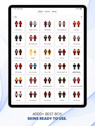 Boy Skins for Minecraft PE !