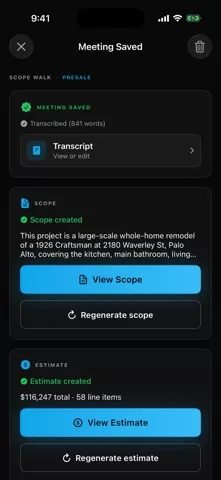 Forge: Contractor Estimates