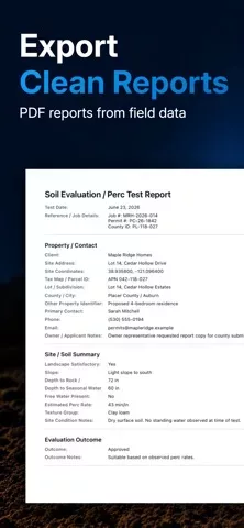 PercLog: Soil Evaluations