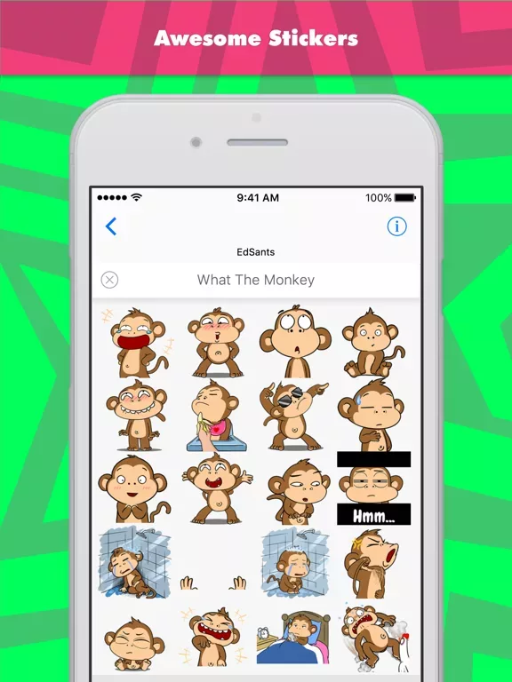 What The Monkey stickers