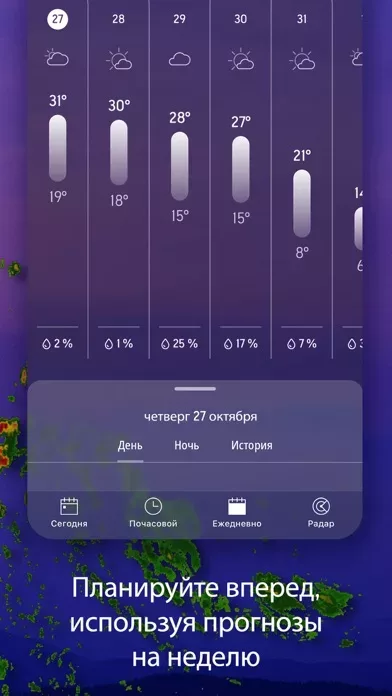 AccuWeather: погода и осадки
