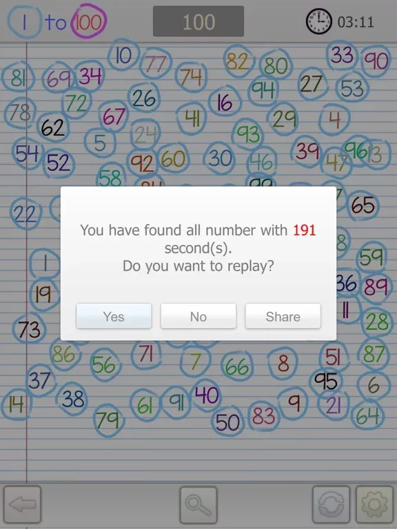 1 to 100