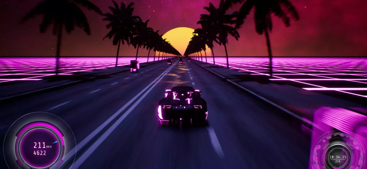 Synthwave Burnout