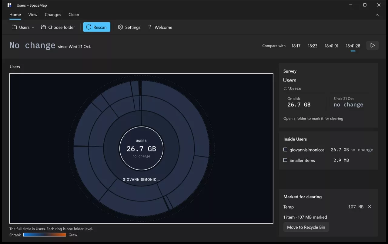 SpaceMap: Disk Space Analyzer