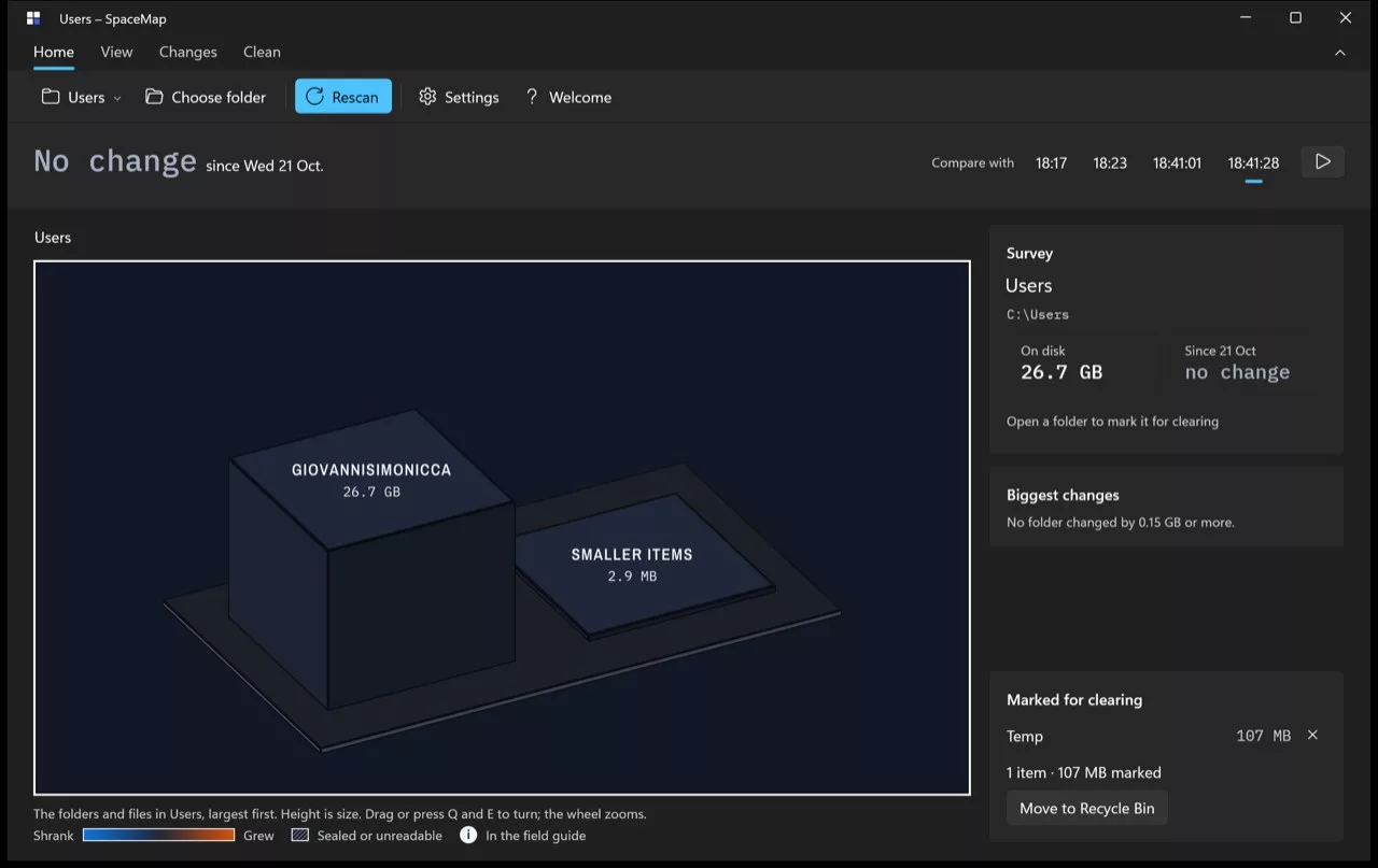 SpaceMap: Disk Space Analyzer